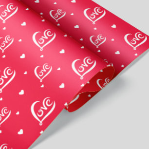 Papel De Seda Día de San Valentín Love Heart