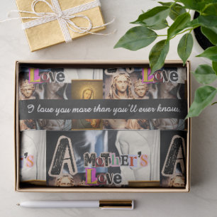 Papel De Seda Día de Santa María Collage ''El Amor de una Madre'