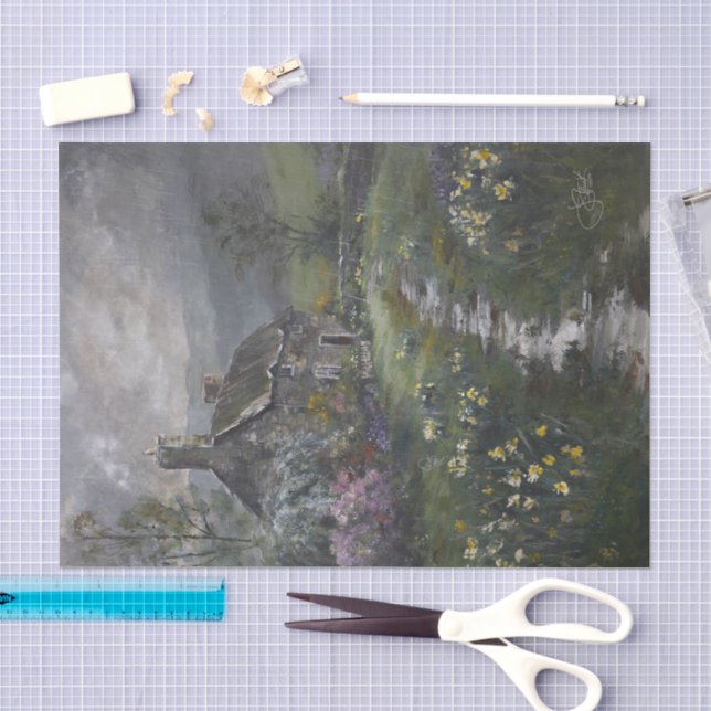Papel De Seda "Día de Sopa - Una Cabaña Inglesa" (Artesanía)