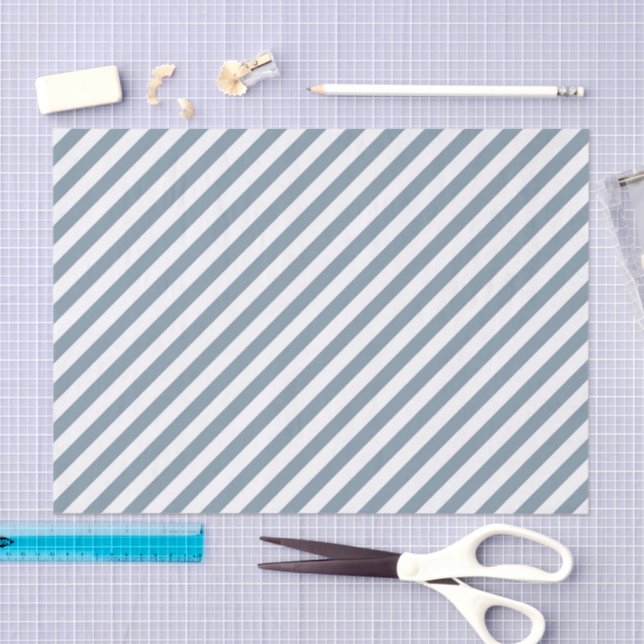 Papel De Seda Diagonal blue and white stripes pattern (Artesanía)
