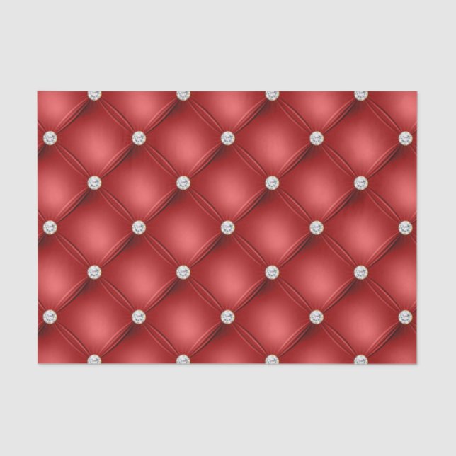 Papel De Seda Diamante Rojo (Anverso)