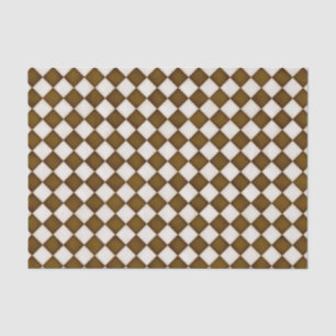 Papel De Seda Diamantes blancos marrones y antiguos