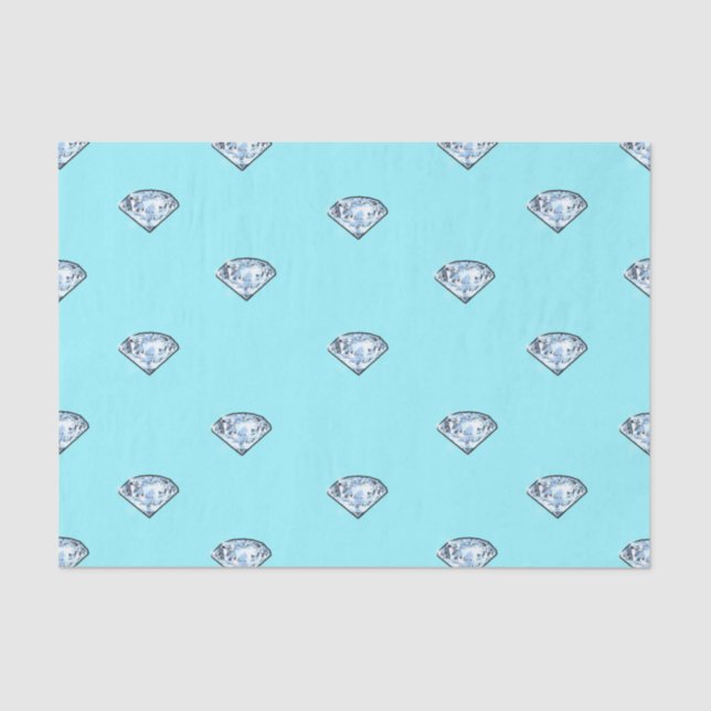 Papel De Seda Diamantes brillantes elegantes elegantes femeninos (Anverso)