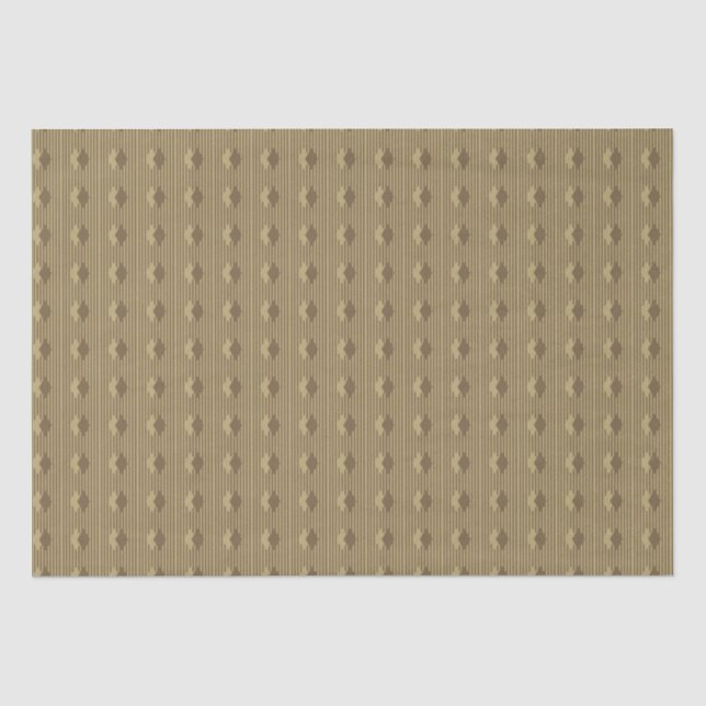 Papel De Seda Diamantes de té crema (Anverso)