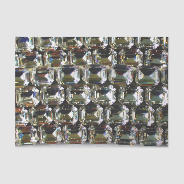 Papel De Seda Diamantes, elegantes piedras preciosas (Anverso)