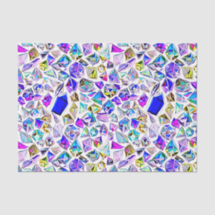 Papel De Seda Diamantes en fondo personalizado de acuarela