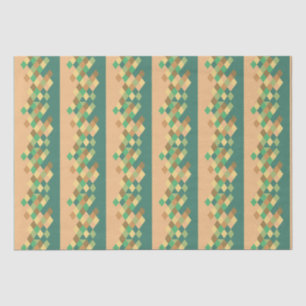Papel De Seda Diamantes verdes