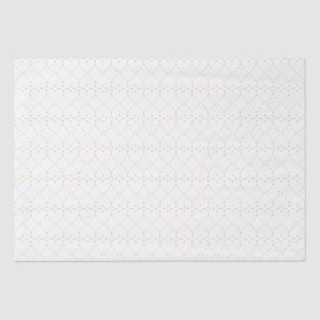 Papel De Seda Diamond Golden Hearts (Anverso)