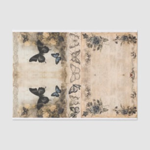 Papel De Seda Diario basura de artista de medios mixtos oscuro g