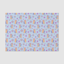 Papel De Seda Dibujo animado del perro de Yorkie Kawaii del pelo