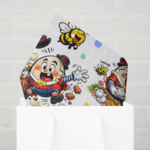 Papel De Seda Dibujo animado divertido de Humpty Dumpty
