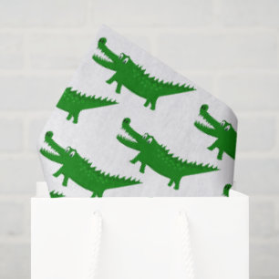 Papel De Seda Dibujo de caimán lindo