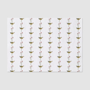 Papel De Seda Dibujo de color vintage sobre la flor
