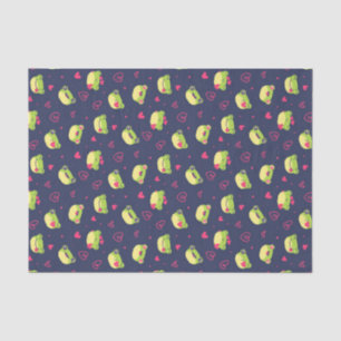 Papel De Seda Dibujo de corazón de rana linda amor Día de San Va