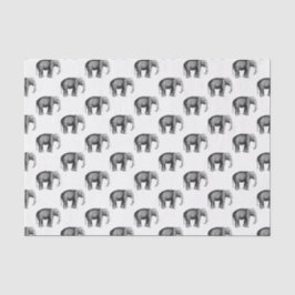 Papel De Seda Dibujo de elefantes de época