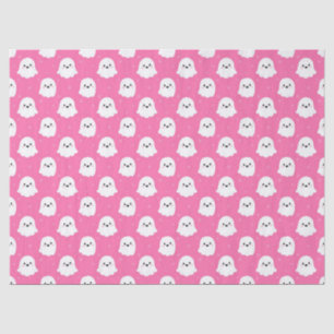 Papel De Seda Dibujo de Fantasma Rosa Lindo – Diseño de Hallowee
