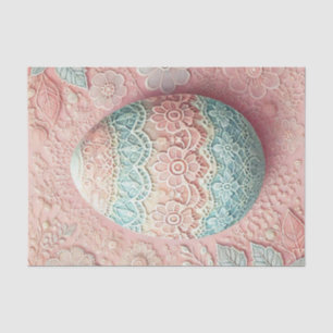 Papel De Seda Dibujo de huevo de Pascua rosa azul pastel rosa