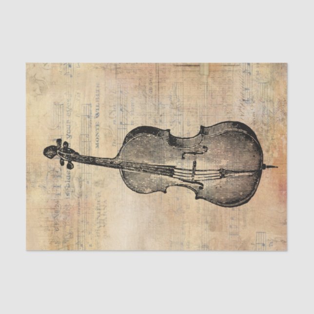 Papel De Seda Dibujo De Líneas Vintadas De Un Aspecto De Un Aspe (Anverso)