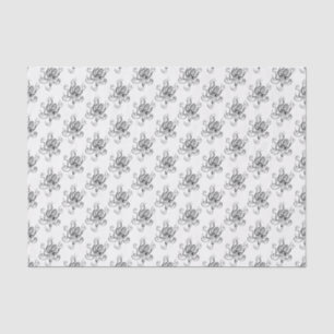 Papel De Seda Dibujo de Pulpo Estilizado Vintage #1