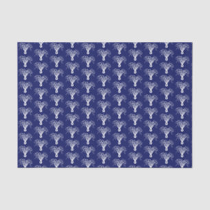 Papel De Seda Dibujo de pulpo estilizado vintage #8 fondo blanco