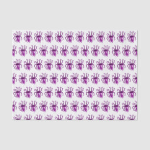 Papel De Seda Dibujo de Pulpo Estilizado Vintage con Brazos Exte