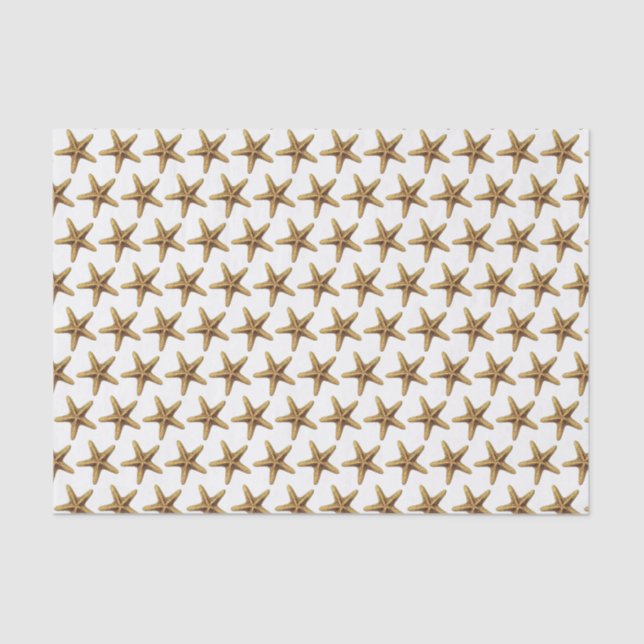 Papel De Seda Dibujo de Starfish con estilo de época (Anverso)