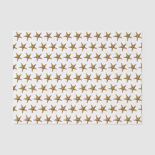 Papel De Seda Dibujo de Starfish Estilizado de Vintage #3