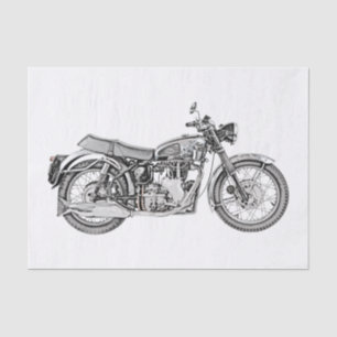 Papel De Seda Dibujo en motocicleta Velocette Venom de 1952