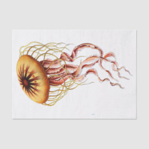 Papel De Seda Dibujo Estilizado Vintage de Medusa #1
