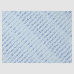 Papel De Seda Dibujo lineal de la flauta azul