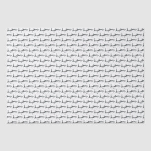 Papel De Seda Dibujo vintage de tiburón blanco grande #1