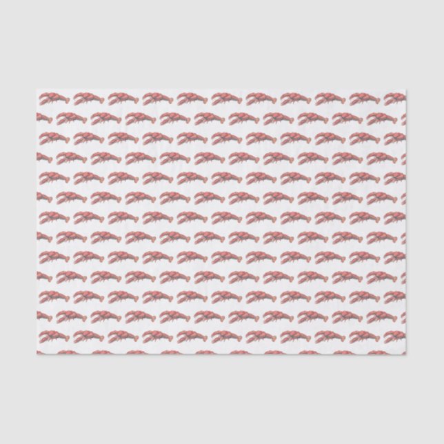 Papel De Seda Dibujo Vintage Red Lobster #2 (Anverso)