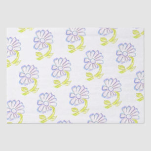 Papel De Seda Dibujos florales de bonito