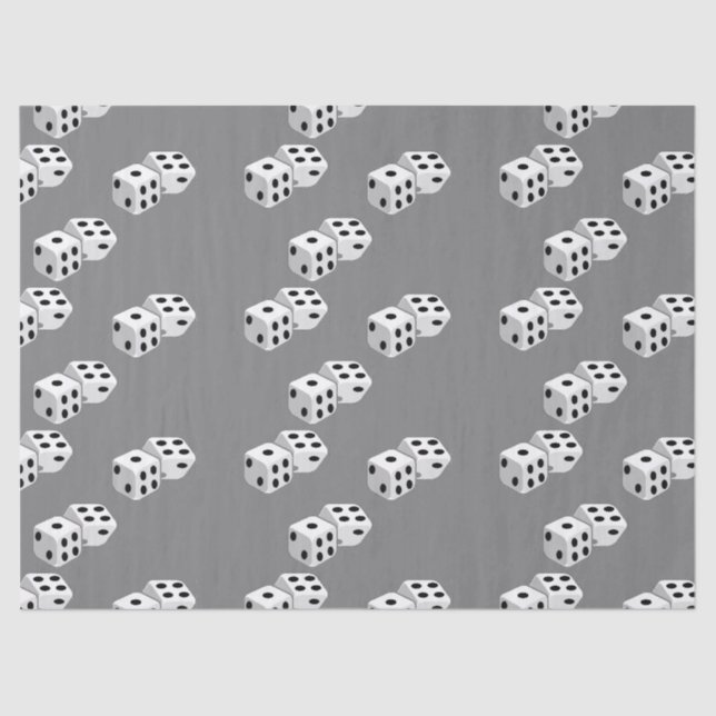 Papel De Seda Dices en gris (Anverso)