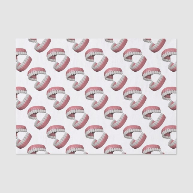 Papel De Seda dientes grandes de la sonrisa (Anverso)
