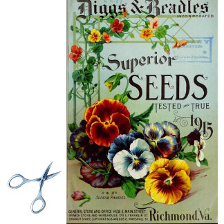 Papel De Seda Diggs y Beadles del Catálogo de Semillas Vintage 1