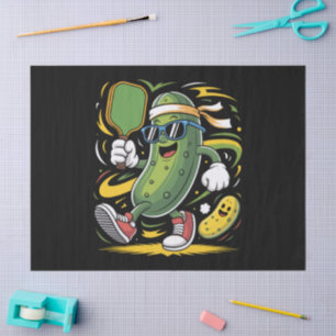 Papel De Seda Dill pickle jugando pickleball