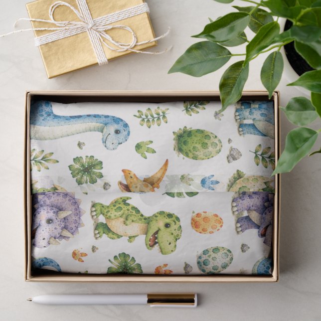 Papel De Seda Dino-Mite Feliz Cumpleaños (Regalo )