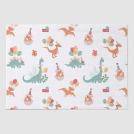 Papel De Seda ¡Dinosaurio de cumpleaños!