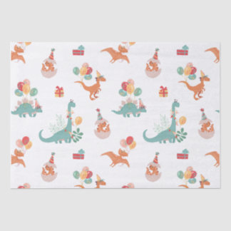 Papel De Seda ¡Dinosaurio de cumpleaños!