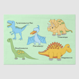 Papel De Seda Dinosaurios