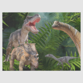 Papel De Seda Dinosaurios Jurásico Mundial