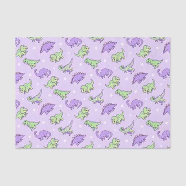 Papel De Seda Dinosaurs (Anverso)