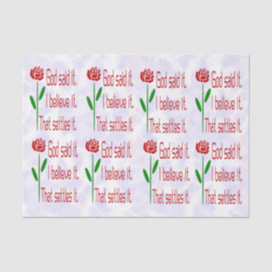 Papel De Seda Dios dijo Rosa Roja Creo Que Eso Lo Resuelve