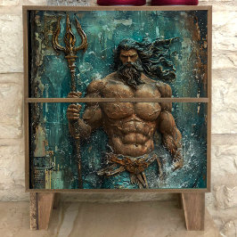 Papel De Seda Dios Neptuno Griego Decoupage