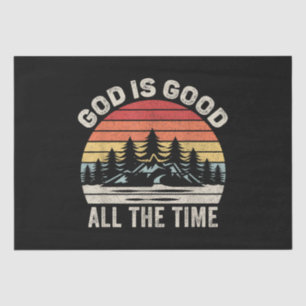 Papel De Seda Dios Retro Vintage es bueno todo el tiempo cristia