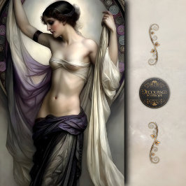 Papel De Seda Diosa de la Sombra Lilac Desnuda