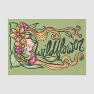 Papel De Seda Diosa de las flores silvestres