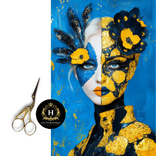 Papel De Seda Diosa guerrera de Ucrania Activismo político