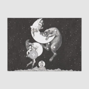 Papel De Seda Diosa lunar celestial antigua y osa mayor